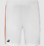 Babolat Garcon Play Shorts Junior - White/Orange