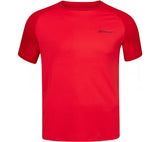 Babolat Junior Play Crew Neck Tee - Red