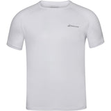 Babolat Junior Play Crew Neck Tee - White