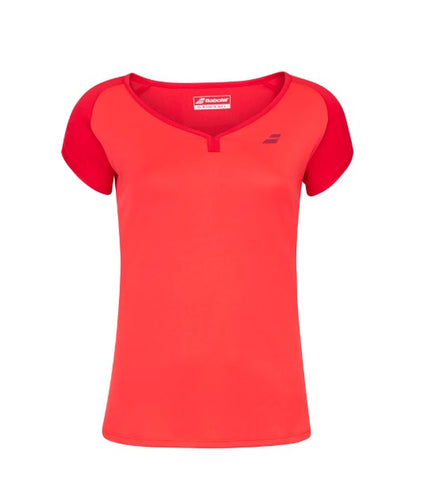 Babolat Women's Play Cap Sleeve Top - Red