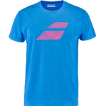 Babolat Exercise Big Flag Tee - Blue