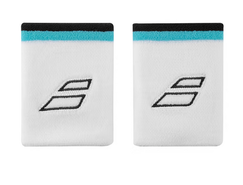 Babolat Terry Jumbo Wristband - White/Blue