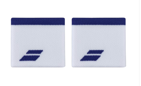 Babolat Logo Wristband - White/Blue