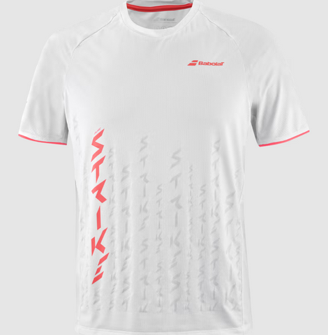 Babolat Men's Strike Crew Neck Tee - White