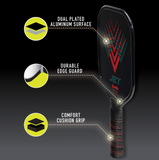 Franklin Jet Aluminum Pickleball Paddle - Black/Red