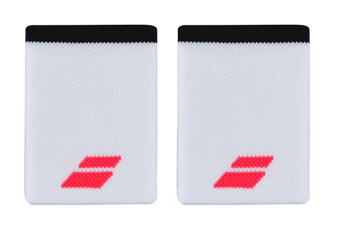 Babolat Jumbo Wristband - White/Red