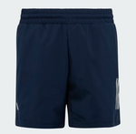 adidas Boys 3 Stripe Club Tennis Shorts - Navy