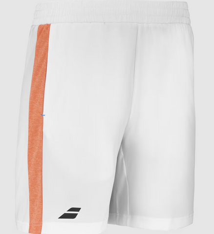 Babolat Garcon Play Shorts Junior - White/Orange