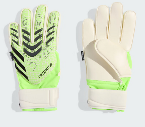 adidas Predator Match Fingersave Jr Goalkeeper Gloves - Lucid Lemon