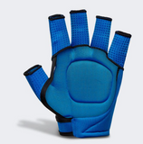 adidas Field Hockey OD Glove - Blue with Orange Logo