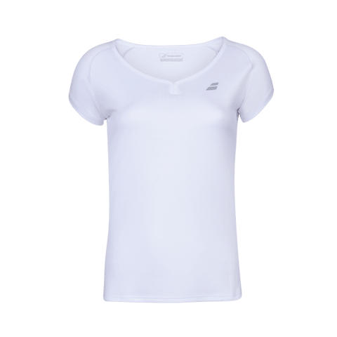 Babolat Junior Play Cap Sleeve Top - White
