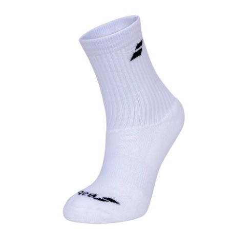 Babolat Crew Socks - 3 pairs (White)