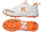 Payntr V Cricket Spikes (White/Orange)