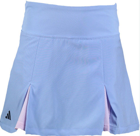 adidas Girl's Club Tennis Pleated Skirt - Blue Dawn