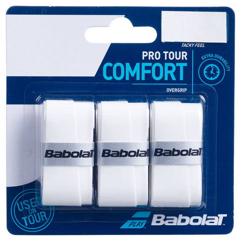 Babolat Pro Tour Overgrip 3 pack - White